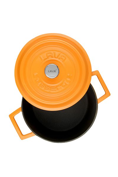 Lava Cast Round Pot Cast Iron Solid Handle Spring Series Diameter(Ø)20cm