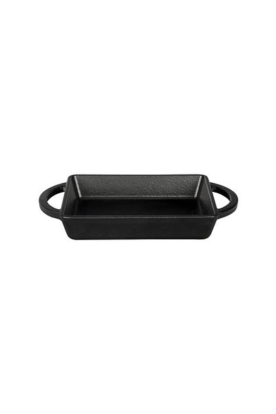 Lava Cast Rectangular Sahan Cast Iron Solid Double Handle Size 12x15cm