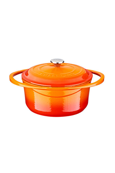 Lava Döküm Yuvarlak Tencere Döküm Demir Kapak Heritage Serisi Çap(Ø)20cm