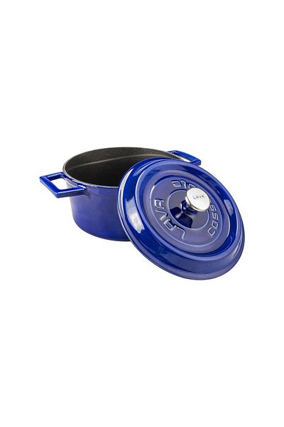 Lava Cast Round Pot Cast Iron Uniform Handle Premium Series Diameter(Ø)20cm