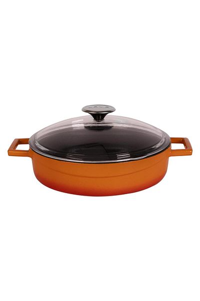 Lava Cast Iron Multi-Purpose Spring PotGlaze Series Diameter(Ø)28cm