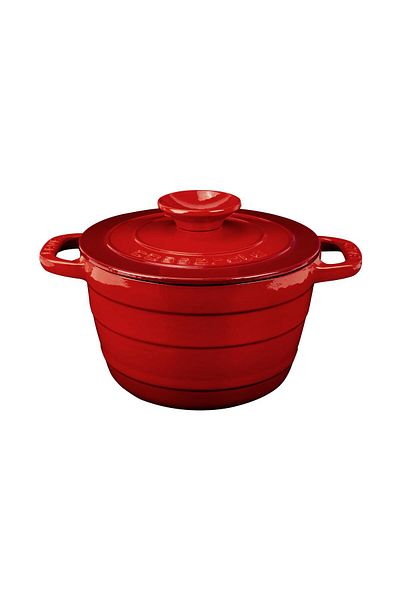 Lava Cast Round Pot Cast Iron Lid Experience Series Diameter(Ø)23cm