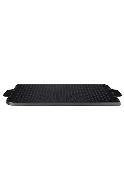 Lava Cast Iron Rectangular Grill Reversible Hot Plate Cast Iron Solid Double Handle Size 26x47cm
