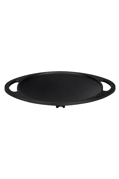 Lava Cast Round Hair Roasting Pan Cast Iron Solid Double Handle Diameter(Ø)20cm.