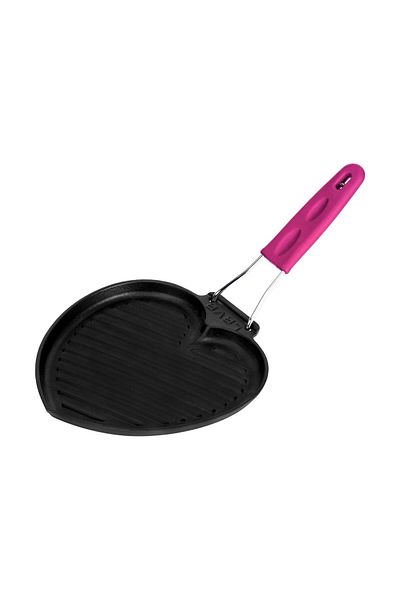 Lava Love Series Silicone Wire Handle Cast Shallow Grill Pan - 22X23Cm