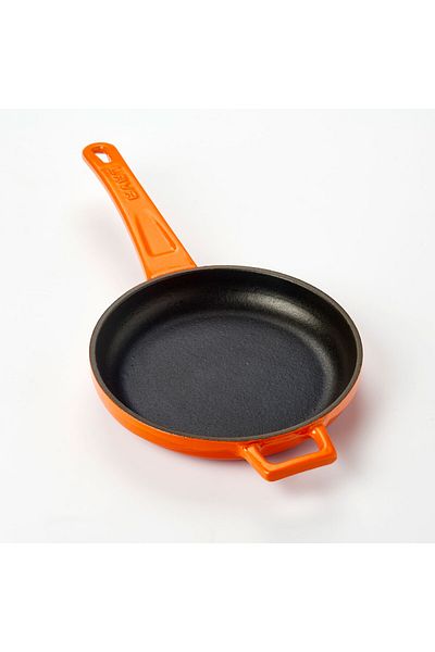 Lava Cast Round Frying Pan Cast Iron Solid Handle Diameter(Ø)16cm