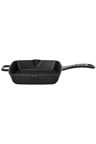 Lava Cast Square Grill Pan Cast Iron Solid Handle Dimension 20x20cm.