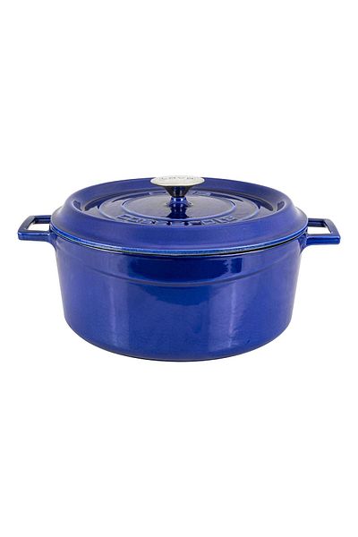 Lava Cast Round Pot Cast Iron Uniform Handle Premium Series Diameter(Ø)28cm