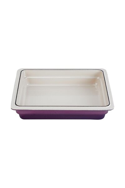Lava 1/2 Cast Rectangular Gastronomy Bathtub - 26X33Cm Size