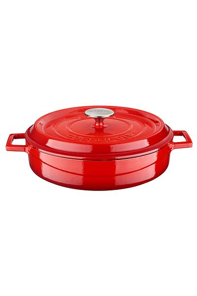 Lava Cast Iron Multi-Purpose Spring Pot Cast Iron Solid Handle Edition Series Diameter(Ø)28cm
