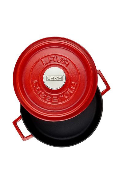 Lava Multi-purpose Cast Iron Spring Pot - Iron Solid Handle, Diameter (ø)24cm Spring Series