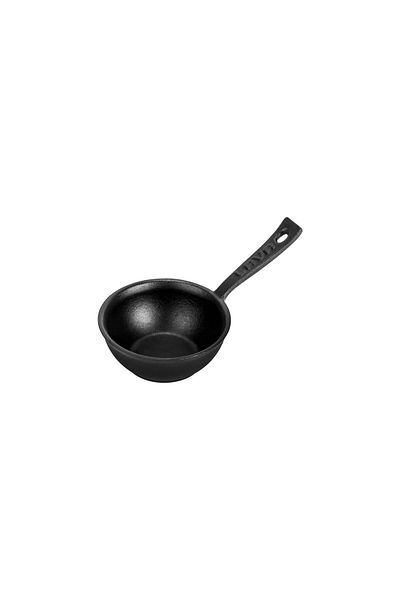 Lava Cast Round Souffle Sauce Container Cast Iron Solid Handle Diameter(Ø)7cm