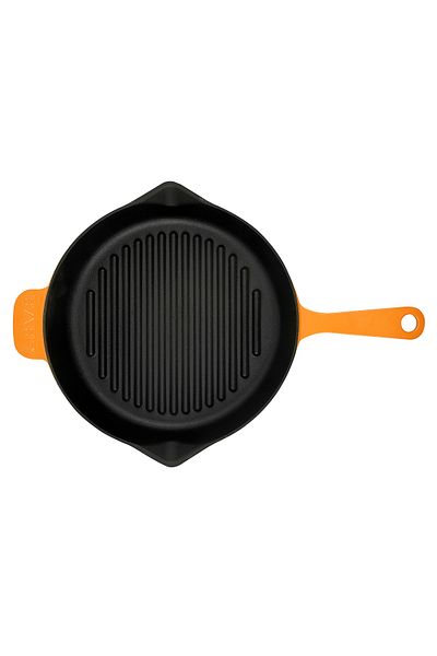 Lava Cast Round Grill Pan Cast Iron Solid Handle Spring Series Diameter(Ø)28cm
