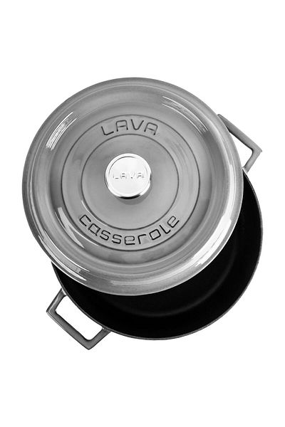 Lava 28 Cm. Majolica Gray Cast Iron Cookware - Multi-Purpose