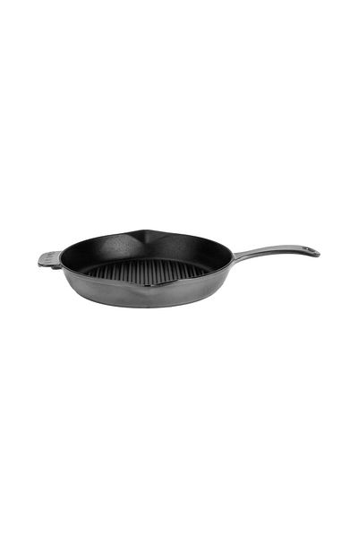 Lava Cast Round Grill Pan Cast Iron Uniform Handle Premium SeriesDiameter(Ø)28cm