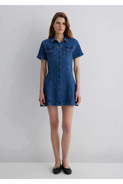 Mavi Rochie de jeans Helen Gold Premium albastru închis 1310612 -89216