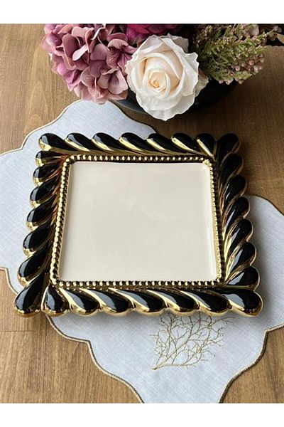 ROSSEV طبق تقديم Rönesans Black Square