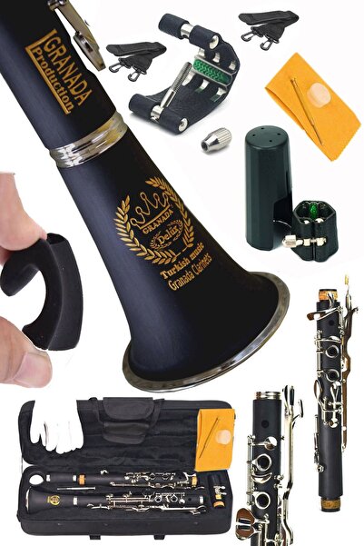 Granada Nodül Sol Klarnet 4 Yüzük Klarneti Ve Deri Bilezik