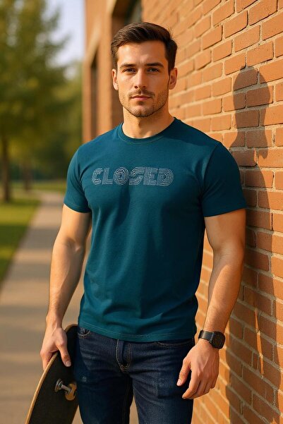 Tex Republic Muška veza Štampano T-shirt - Mekana Pamuk