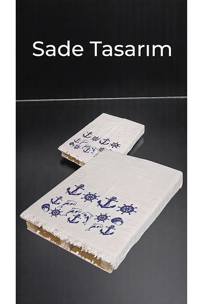 miatamer Πετσέτα παραλίας Muslin Peshtemal 100% βαμβακερή μαλακή, φυσική, μεγάλο μέγεθος (180*100 CM)