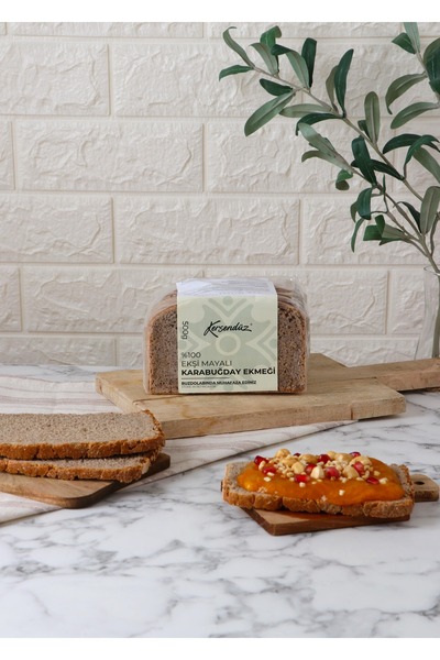 Kersendüz Glutensiz %100 Ekşi Mayalı Çiğ Karabuğday Ekmeği 500gr Krbgdy-1001