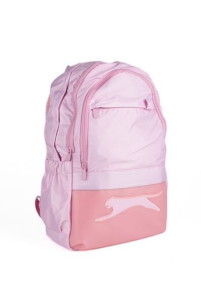 Slazenger Rucsac de școală cu fermoar cu mai multe compartimente, imprimat pentru copii