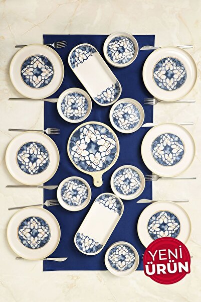 Keramika Wave Flow Kahvaltı Takımı 15 Parça 6 Kişilik 22747-48-49-50