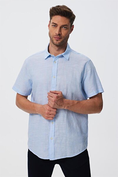 Lee Cooper Ανδρικό υφαντό πουκάμισο Andre A.Mavi