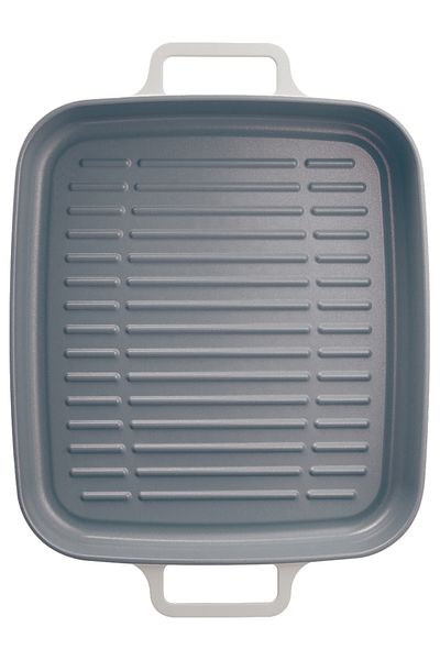 Prima Nova 28cm Gray Aluminum Fika Grill Pan - Rectangular Design