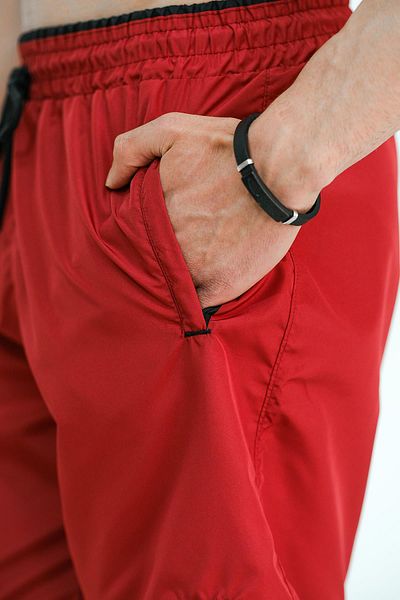 Oksit Ανδρικό μαγιό Alvise Slim Fit Βασικό ανδρικό μαγιό με ρίγες με λεπτομέρεια χρώματος μέσης