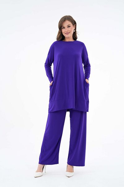 NİSUM MODA Sandy Pants Suit with Side Pockets