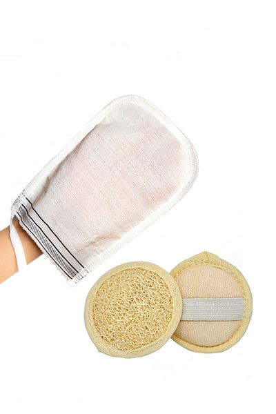Dr.Dermalok Genuine Flush Silk Bath Scrub, Face and Body Washcloth with Exfoliating Effect (DUSH HAMAM SET)
