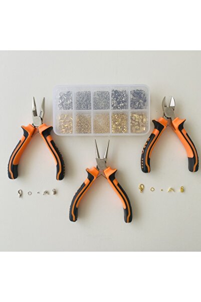 yağmur gökçe KUTULU SET 10 - 530 ADET TAKI YAPIM VE TAMİR SETİ - ALTIN VE GÜM...