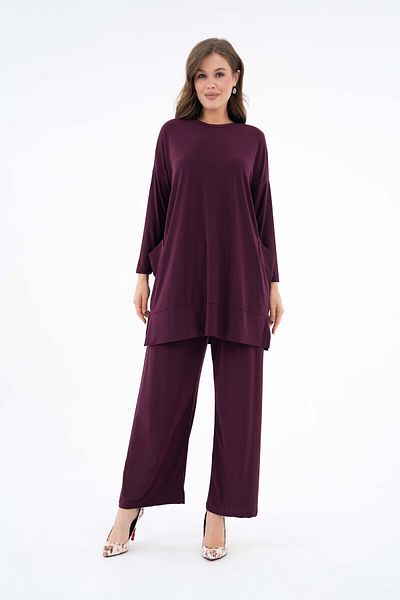 NİSUM MODA Sandy Pants Suit with Side Pockets