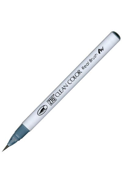 Zig Clean Color Real Brush Rb-6000At 092 Blue Gray Brush Tip Pen