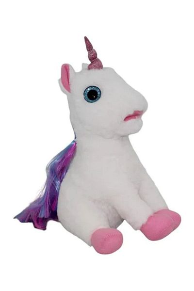 BAMBOLİNA Bambolina Plush Unicorn with Moving Head & Mouth, Listen with Song on Platform, Super Soft, 2 Years+