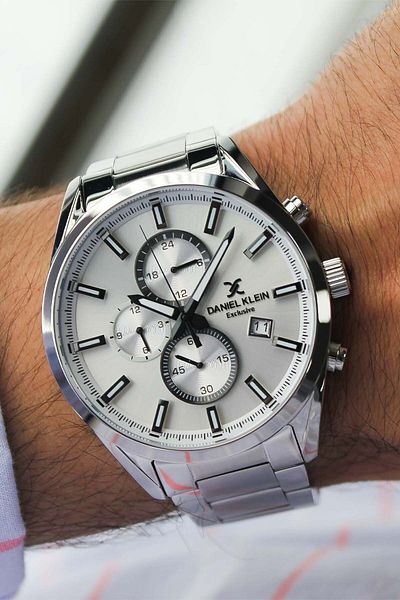Daniel Klein Dk450453-1 Men's Wrist Watch with Steel Band