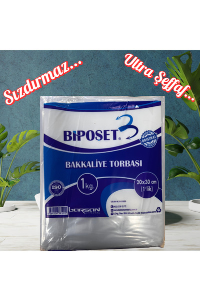 BİPOŞET BAKKALİYE TORBASI NAYLON TORBA BİRLİK (20*30 CM)