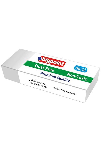 Bigpoint ممحاة خالية من الغبار باللون الأبيض - حجم كبير