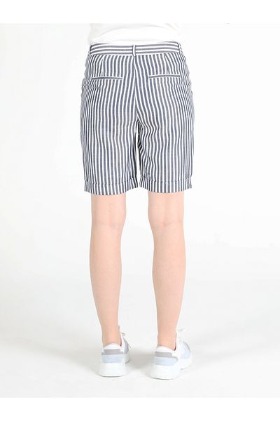 Colin's Regular Fit High Waist Women's Navy Blue Shorts