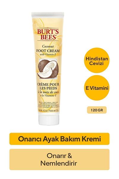Burts Bees Coconut and Vitamin E Foot Cream - Coconut Foot Cream 120 G