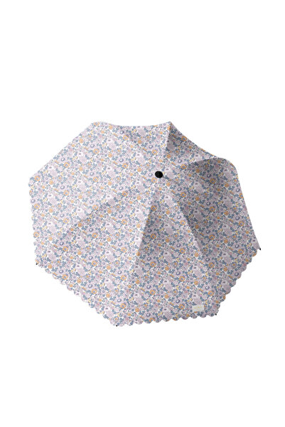 Wexta UV 50+ Minik Çiçek Desenli Şemsiye Mor