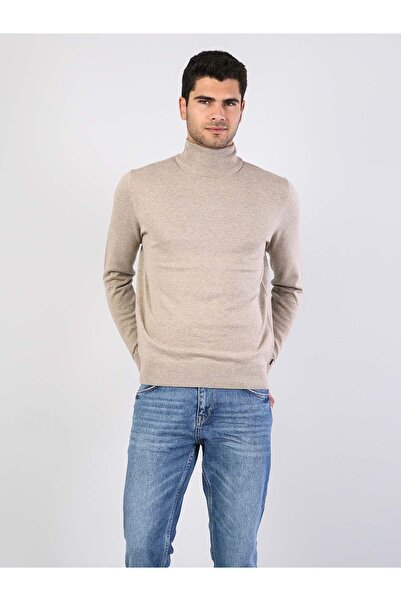 Colin's Slim Fit Balikci Erkek Bej Kazak Cl1023624