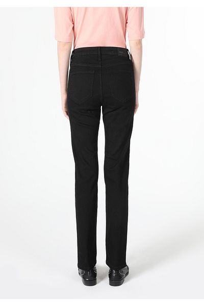 Colin's 703 Carla Mid Waist Straight Leg Slim Fit Black Women's Jean Pants Cl1046067