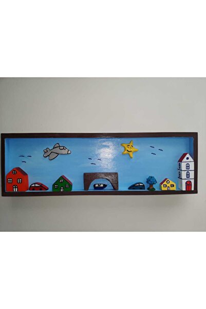 ELSA Üç Boyutlu Ahşap Çerçeveli Çocuk Odası Tablosu – 44x14x3 cm