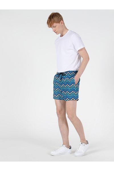 Colin's Pantaloni scurți de baie albastru pentru bărbați Slim Fit