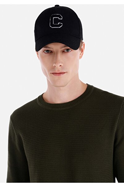 Colin's Regular Fit Yuvarlak Yaka Jakarlı Erkek Yeşil Kazak