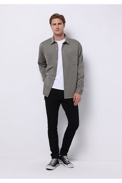 Colin's 041 Danny Тесен крачол с ниска талия Черен мъжки дънков панталон Cl1031097