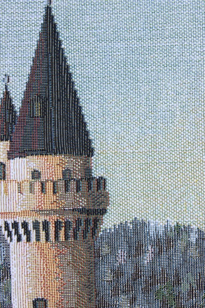 Believe Şato Jakarlı Dokuma Goblen Dekoratif Çerçevesiz Pano 70*100