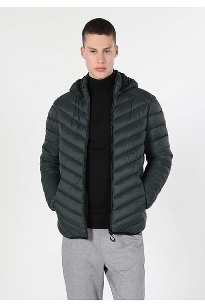 Colin's Slim Fit Men's Green Coat